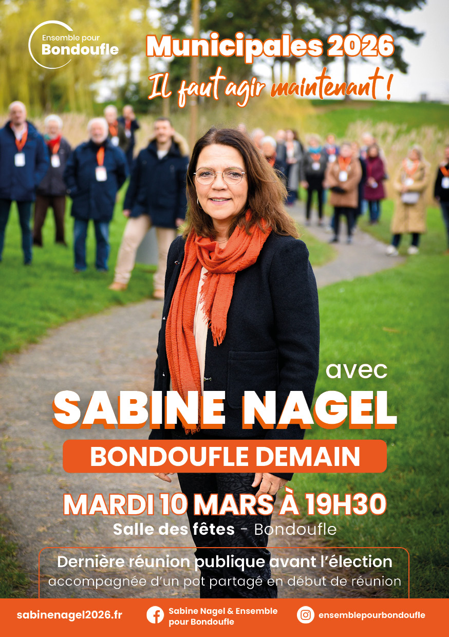 Flyer d'invitation à la réunion